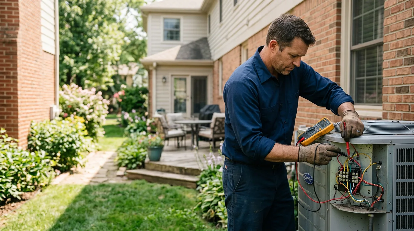 HVAC technician working near Pottersdale, PA
